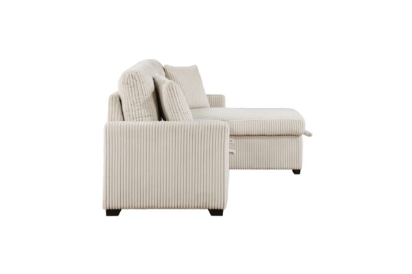 9649BE Seating-Rhett Collection 3-Piece Reversible Sectional...