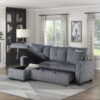 9649DG Seating-Rhett Collection 3-Piece Reversible Sectional...