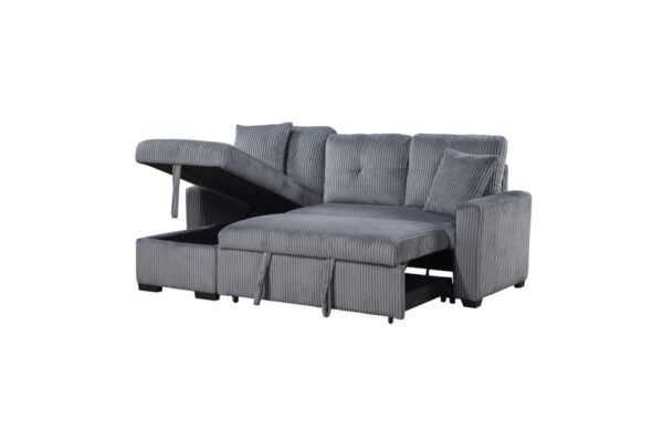 9649DG Seating-Rhett Collection 3-Piece Reversible Sectional...
