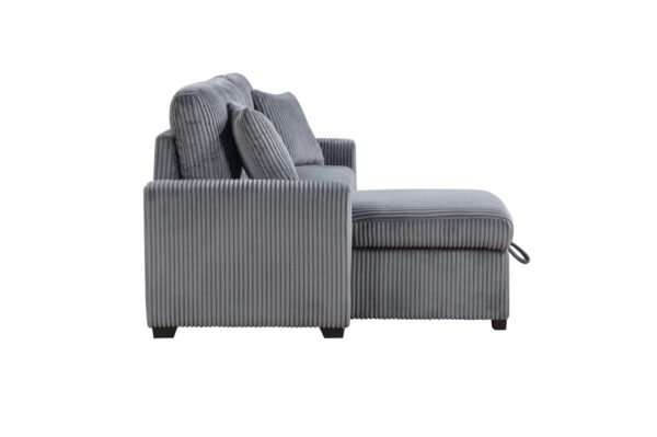 9649DG Seating-Rhett Collection 3-Piece Reversible Sectional...