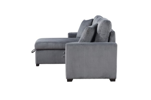 9649DG Seating-Rhett Collection 3-Piece Reversible Sectional...