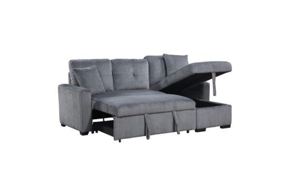 9649DG Seating-Rhett Collection 3-Piece Reversible Sectional...
