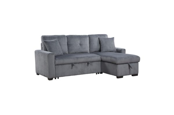 9649DG Seating-Rhett Collection 3-Piece Reversible Sectional...