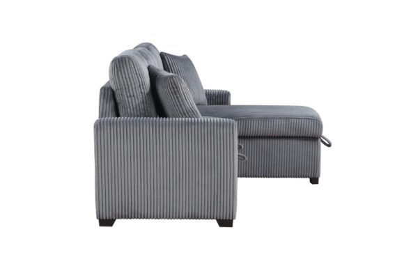 9649DG Seating-Rhett Collection 3-Piece Reversible Sectional...
