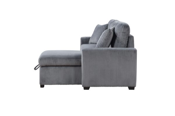 9649DG Seating-Rhett Collection 3-Piece Reversible Sectional...