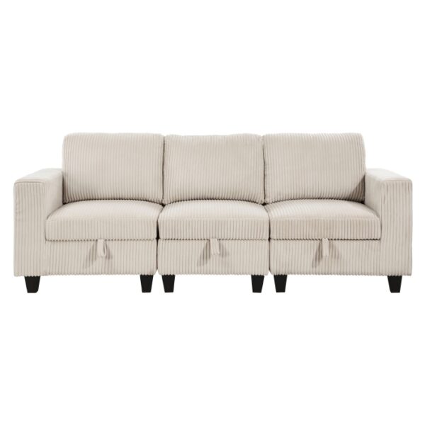 9650BE-3* Sofa with Storage, Storage P...