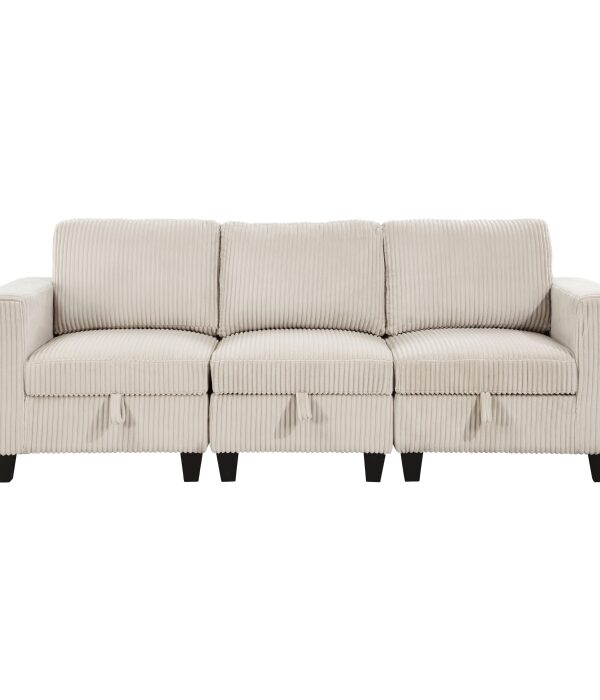 9650BE-3* Sofa with Storage, Storage P...