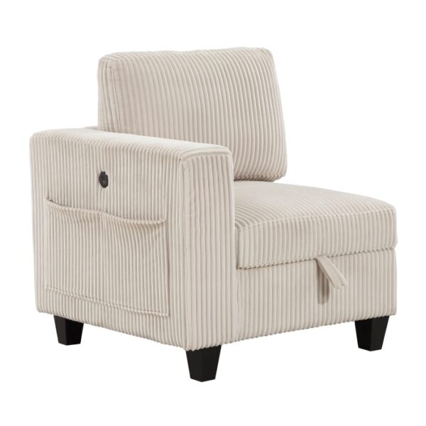 9650BE-3* Sofa with Storage, Storage P...