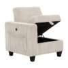 9650BE-3* Sofa with Storage, Storage P...