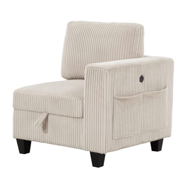 9650BE-3* Sofa with Storage, Storage P...