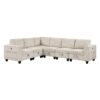 9650BE Seating-Walterboro Collection 5-Piece Sectional with Stora...