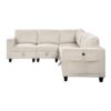 9650BE Seating-Walterboro Collection 5-Piece Sectional with Stora...