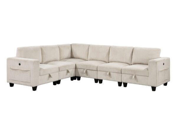 9650BE*6SC 6-Piece Sectional with Stora...