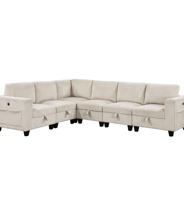 9650BE*6SC 6-Piece Sectional with Stora...