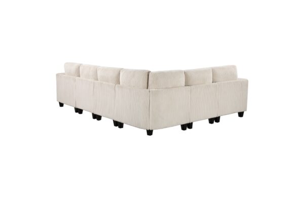 9650BE Seating-Walterboro Collection 5-Piece Sectional with Stora...