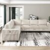 9650BE Seating-Walterboro Collection 5-Piece Sectional with Stora...