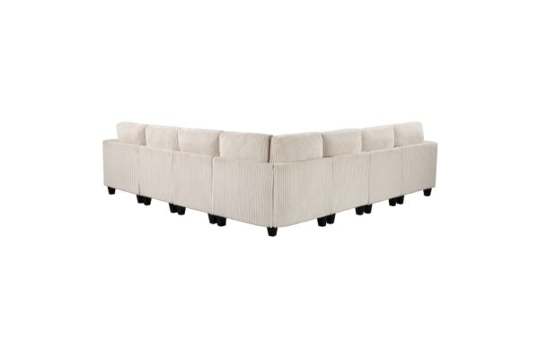 9650BE Seating-Walterboro Collection 5-Piece Sectional with Stora...