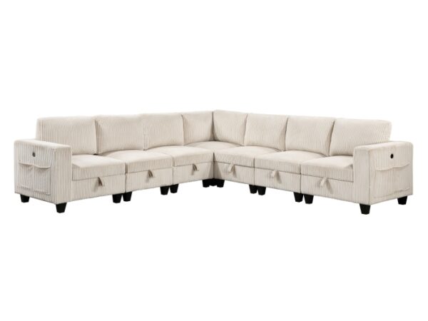 9650BE*7SC 7-Piece Sectional with Stora...
