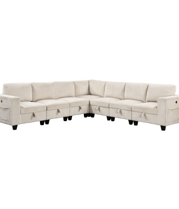 9650BE*7SC 7-Piece Sectional with Stora...