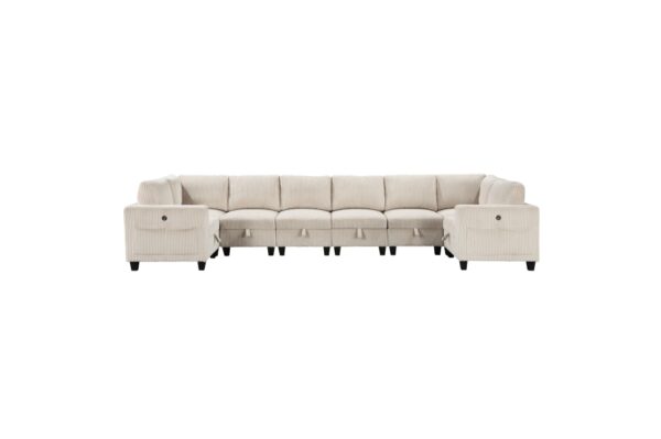 9650BE Seating-Walterboro Collection 5-Piece Sectional with Stora...