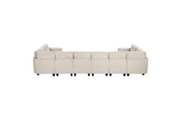 9650BE Seating-Walterboro Collection 5-Piece Sectional with Stora...