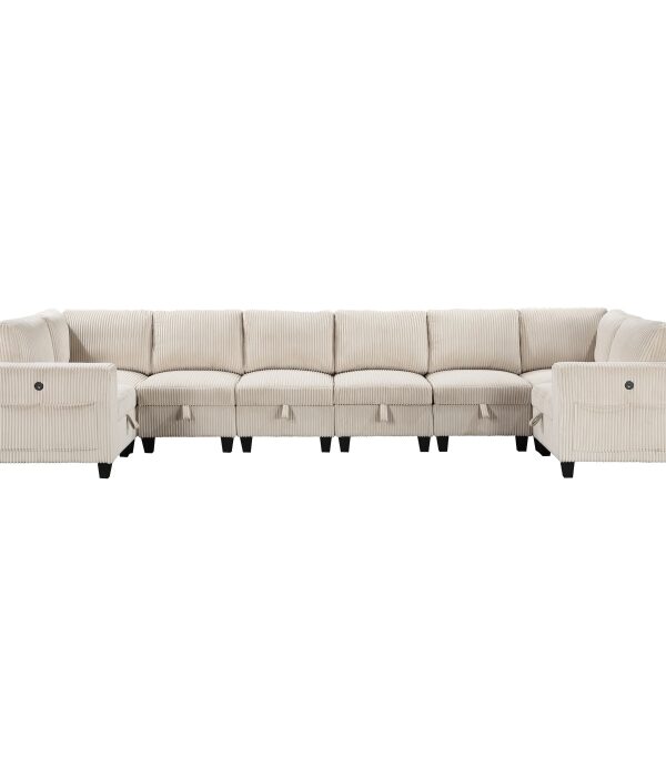 9650BE*8SC 8-Piece Sectional with Stora...
