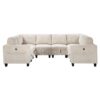 9650BE Seating-Walterboro Collection 5-Piece Sectional with Stora...