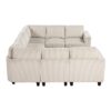 9650BE Seating-Walterboro Collection 5-Piece Sectional with Stora...