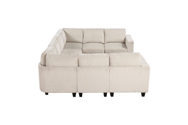 9650BE Seating-Walterboro Collection 5-Piece Sectional with Stora...