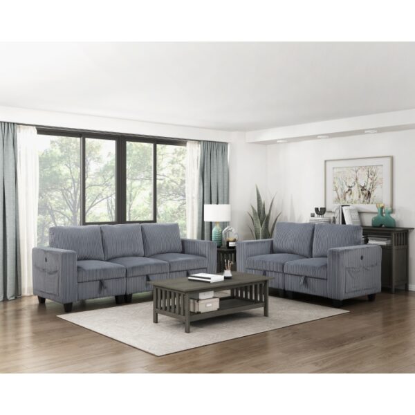9650DG-3* Sofa with Storage, Storage P...