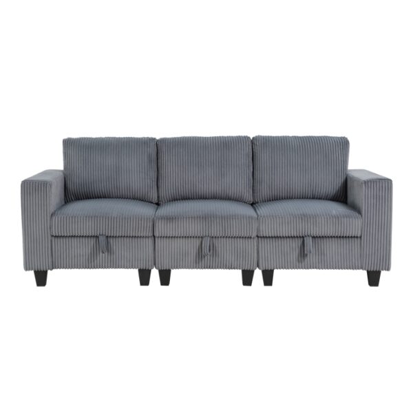 9650DG-3* Sofa with Storage, Storage P...