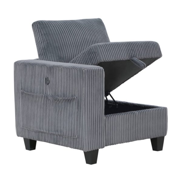 9650DG*5SC 5-Piece Sectional with Stora...