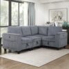 9650DG Seating-Walterboro Collection 5-Piece Sectional with Stora...