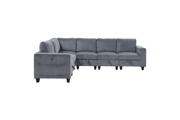 9650DG Seating-Walterboro Collection 5-Piece Sectional with Stora...