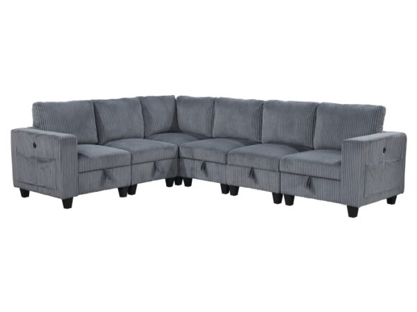 9650DG*6SC 6-Piece Sectional with Stora...