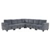 9650DG Seating-Walterboro Collection 5-Piece Sectional with Stora...