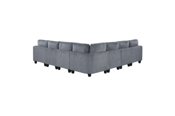 9650DG Seating-Walterboro Collection 5-Piece Sectional with Stora...