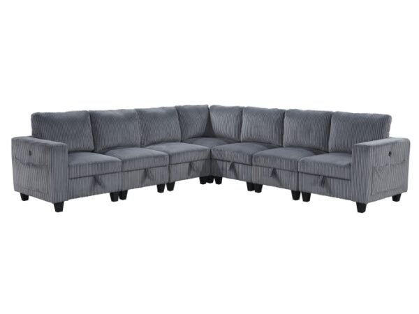 9650DG*7SC 7-Piece Sectional with Stora...