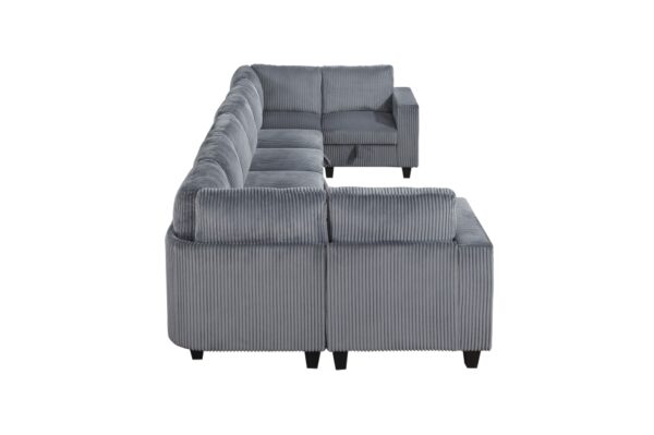 9650NDG Seating-Walterboro Collection 5-Piece Sectional with Stora...