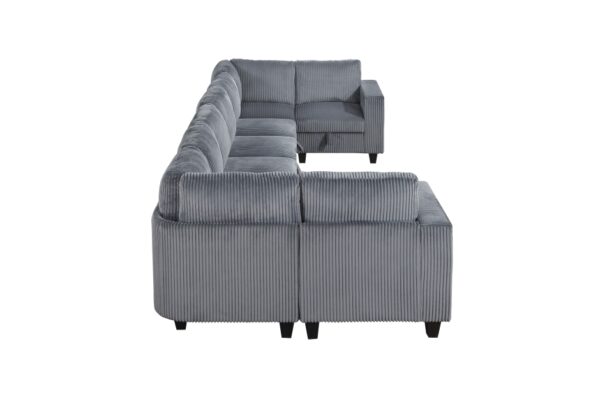 9650DG Seating-Walterboro Collection 5-Piece Sectional with Stora...