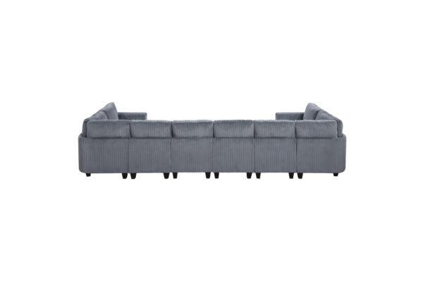9650DG Seating-Walterboro Collection 5-Piece Sectional with Stora...