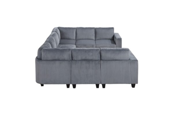 9650DG Seating-Walterboro Collection 5-Piece Sectional with Stora...