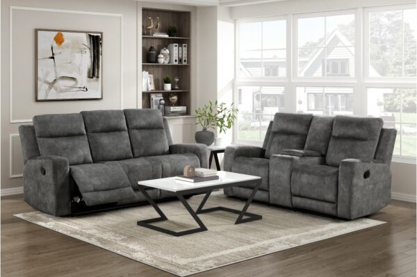 9635DG Seating-Muncie Collection 2pc Set: Sofa, Love