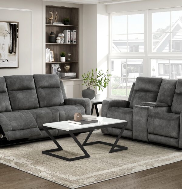 9635DG Seating-Muncie Collection 2pc Set: Sofa, Love