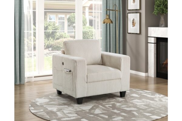 9650NBE Seating-Walterboro Collection 5-Piece Sectional with Stora...