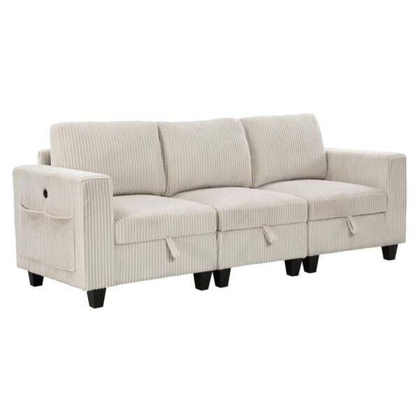 9650NBE-3* Sofa with Storage, Storage P...