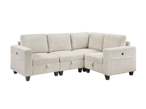 9650NBE*4SC 4-Piece Sectional with Stora...