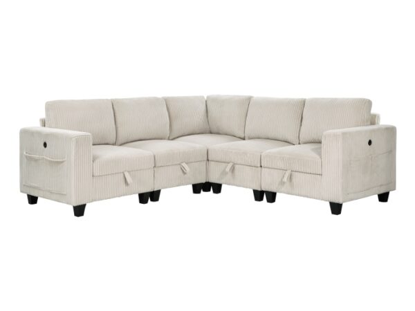9650NBE*5SC 5-Piece Sectional with Stora...