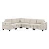 9650NBE Seating-Walterboro Collection 5-Piece Sectional with Stora...