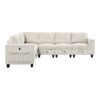9650NBE Seating-Walterboro Collection 5-Piece Sectional with Stora...